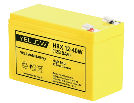 Аккумуляторная батарея YELLOW HRX 12-40W