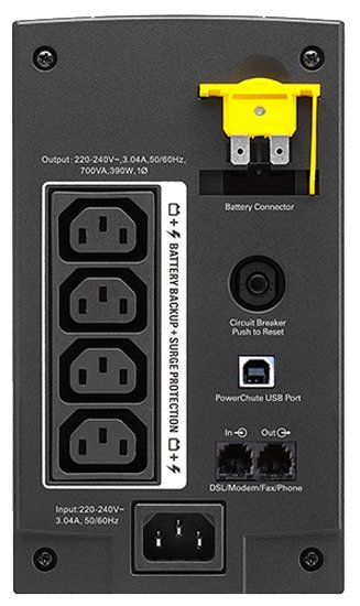 ИБП APC Back-UPS 700VA, 230V, AVR, IEC Sockets