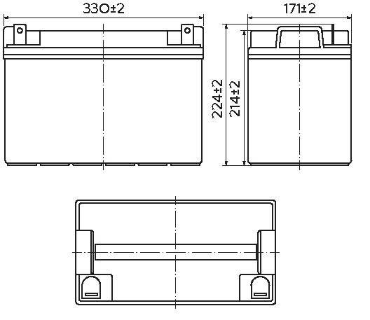 Аккумуляторная батарея YELLOW HRL 12-400W (100 Ач)