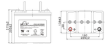 Аккумуляторная батарея Leoch LPG 12-50