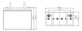 Аккумуляторная батарея Leoch LPG 12-125