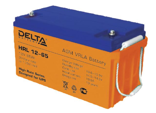 Аккумуляторная батарея Delta battery HR 12-65