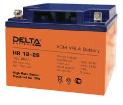 Аккумуляторная батарея Delta battery HR 12-26