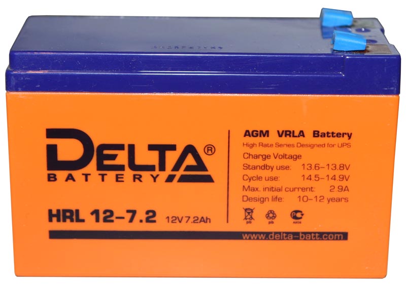 Аккумуляторная батарея Delta battery HRL 12-7,2