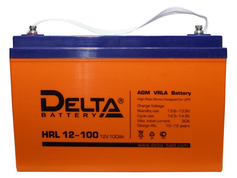 Аккумуляторная батарея Delta battery HRL 12-100
