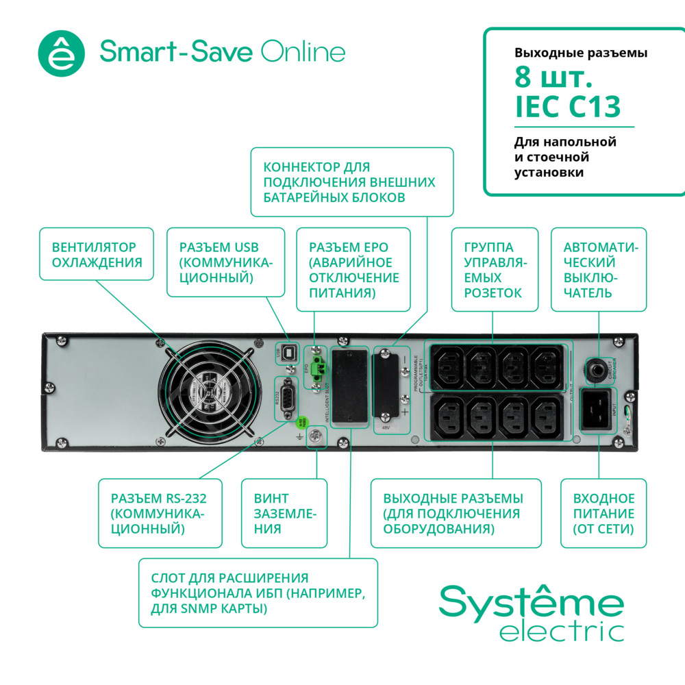 ИБП Systeme Electric SRTSE2000RTXLISH