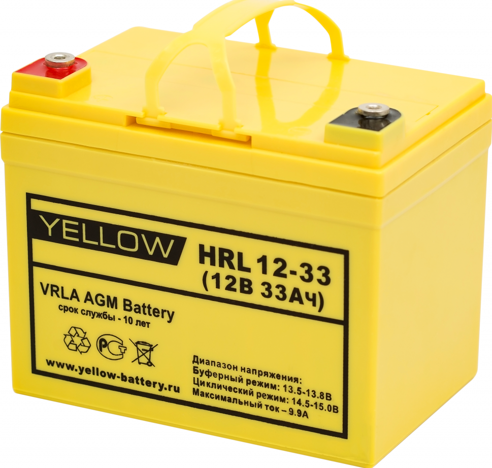 Аккумуляторная батарея YELLOW HRL 12-33