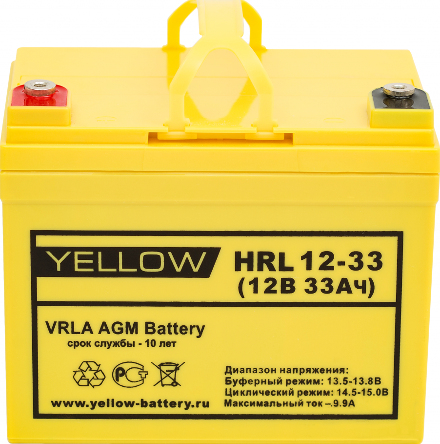 Аккумуляторная батарея YELLOW HRL 12-33