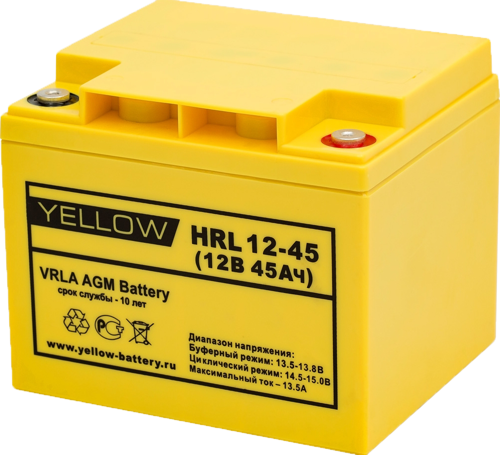 Аккумуляторная батарея YELLOW HRL 12-45