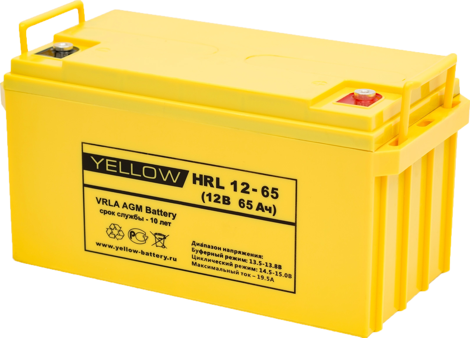 Аккумуляторная батарея YELLOW HRL 12-65
