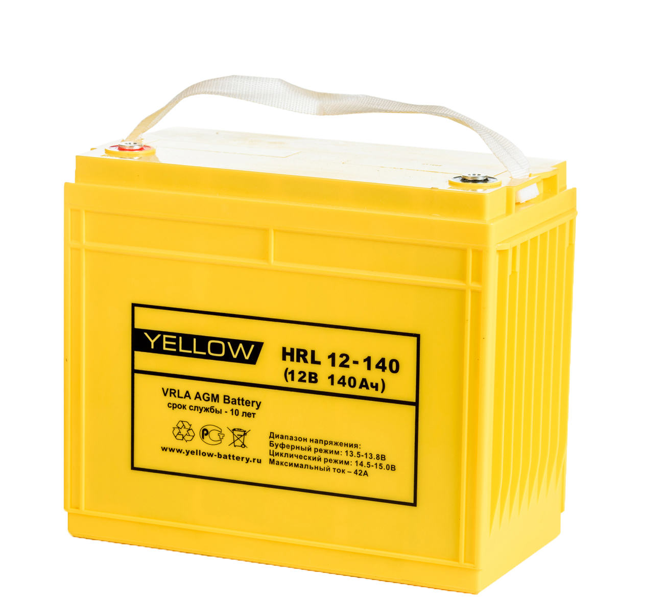 Аккумуляторная батарея YELLOW HRL 12-140