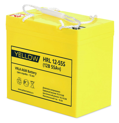 Аккумуляторная батарея YELLOW HRL 12-55S