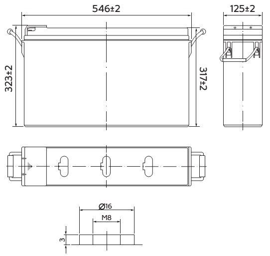 Аккумуляторная батарея YELLOW ABF 12-180