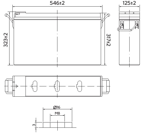 Аккумуляторная батарея YELLOW ABF 12-200