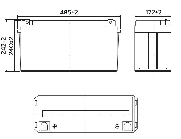 Аккумуляторная батарея YELLOW HRL 12-125W (33 Ач)