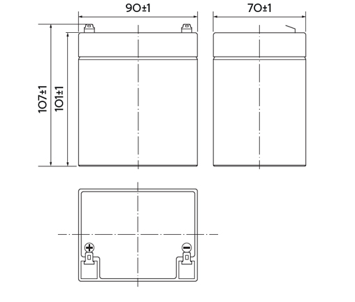 Аккумуляторная батарея YELLOW HRL 12-22W (5 Ач)