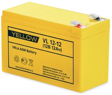 Аккумуляторная батарея YELLOW VL 12-12